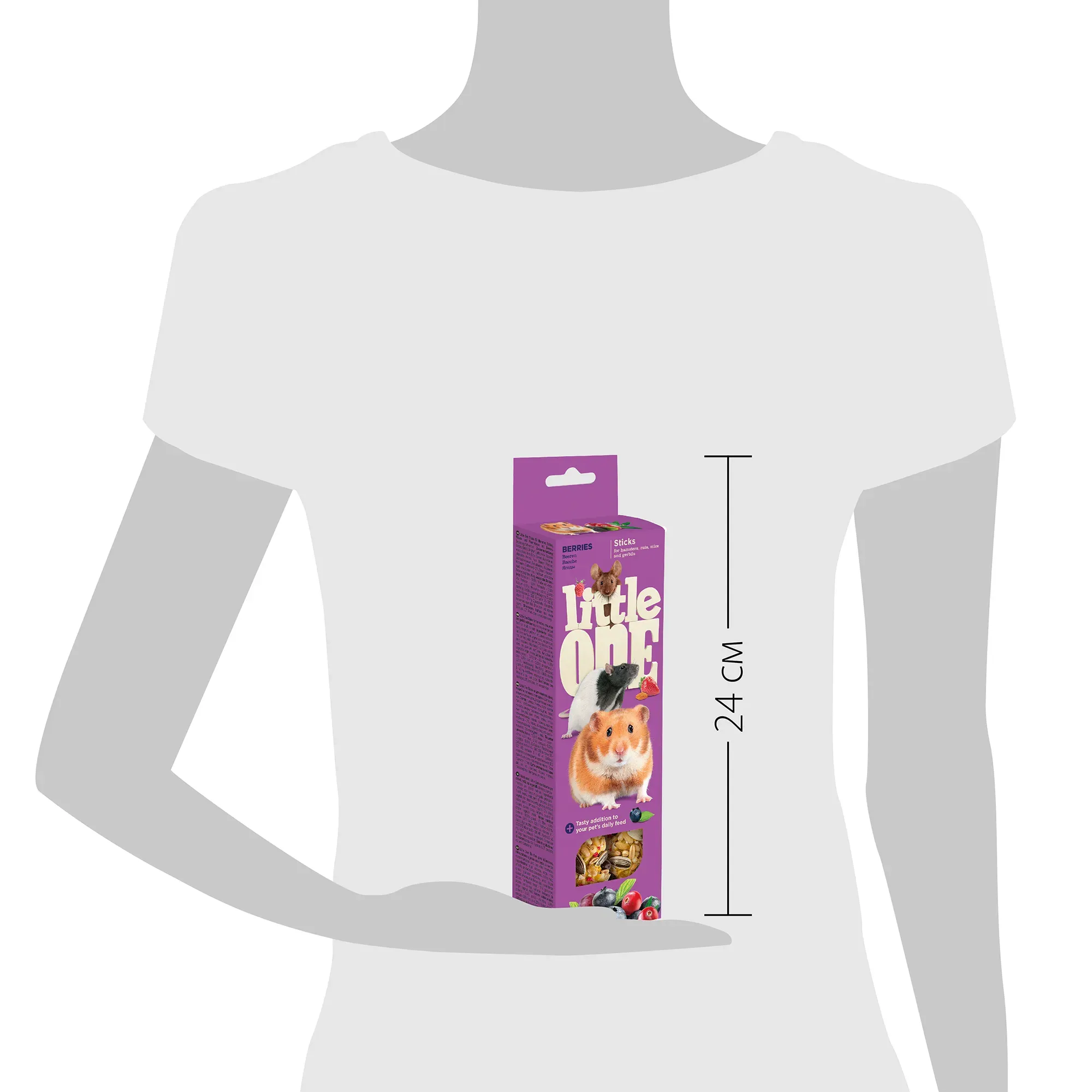 Little One Палочки для грызунов с ягодами 2х60 г