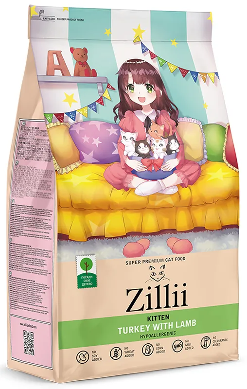 ZILLII Kitten (Индейка, ягненок), 2 кг