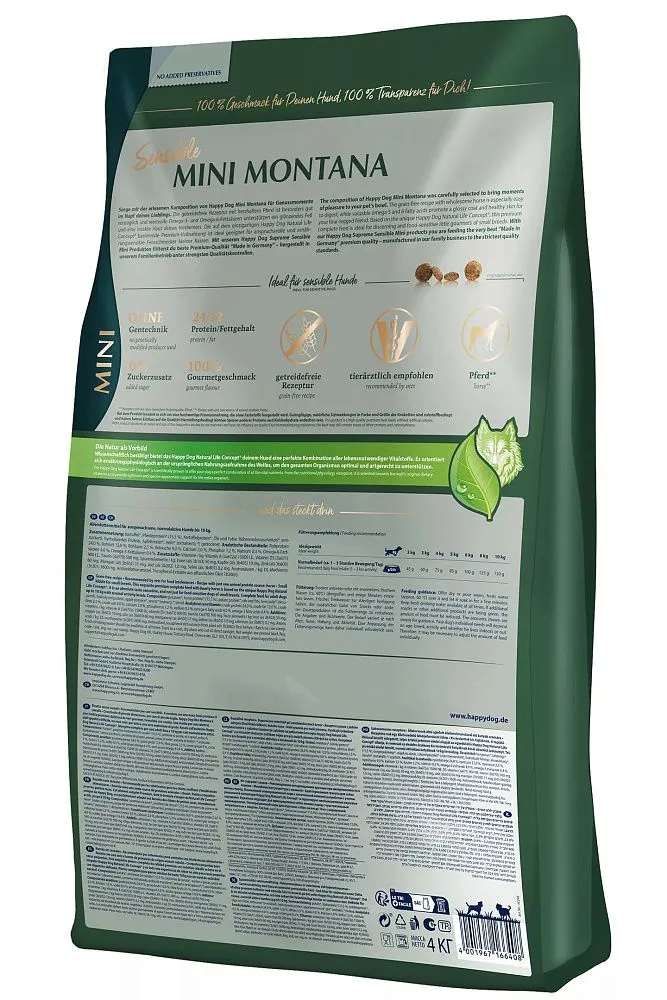 Happy Dog Sensible Mini Montana (Конина)