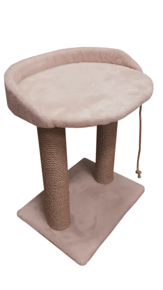 Bast Стандарт Когтеточка с овальной полкой 55 см, джут