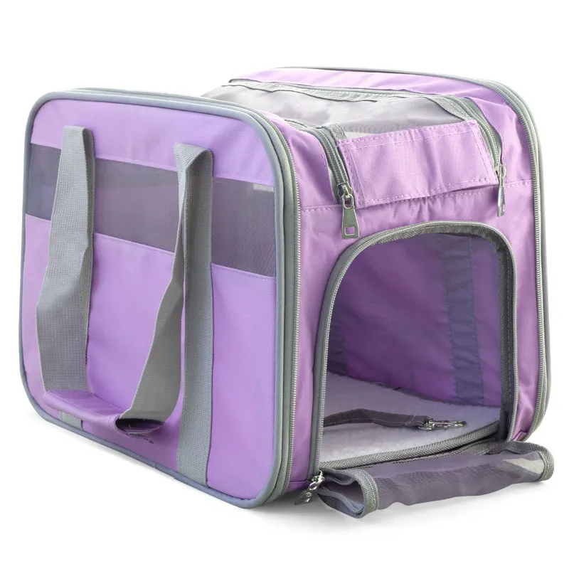 Triol Сумка-переноска для животных Техно, сиреневая