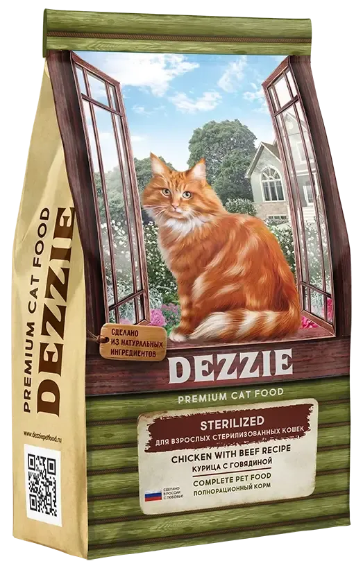 Dezzie Sterilized Cat (Курица, говядина)