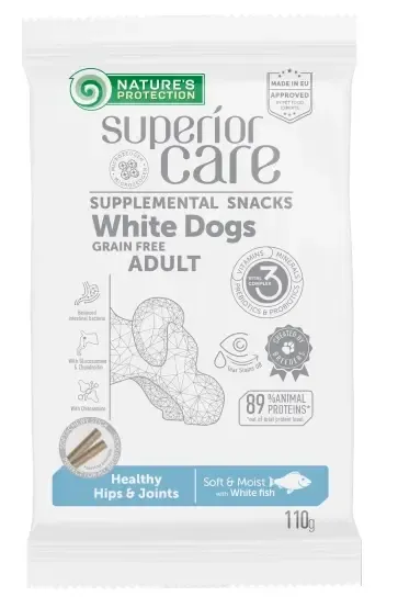 Nature's Protection Superior Care White Dogs Grain Free Healthy Hips & Joints (Белая рыба)