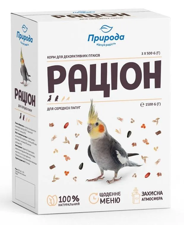 Природа Корм Рацион для средних попугаев