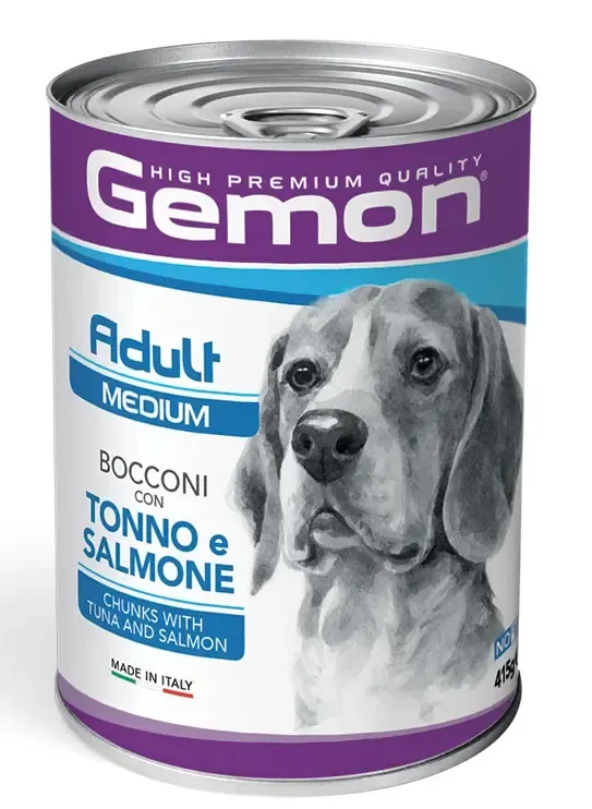Gemon Консервы Dog Adult Medium (Тунец, лосось)