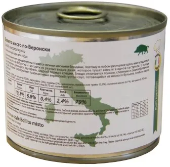 Мнямс консервы для собак Болито мисто по-Веронски