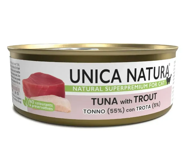 Unica Natura Консерва для кошек (Тунец, форель)