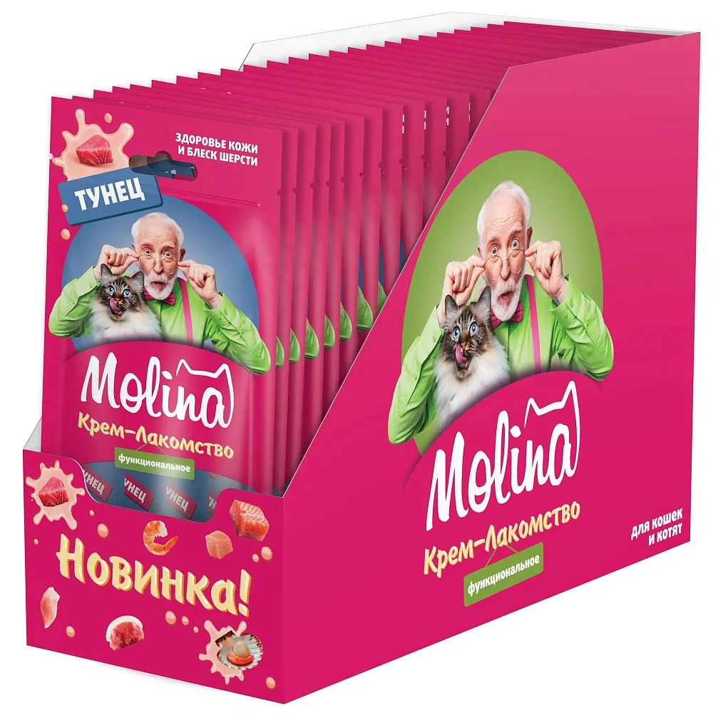 Molina Крем-лакомство с тунцом