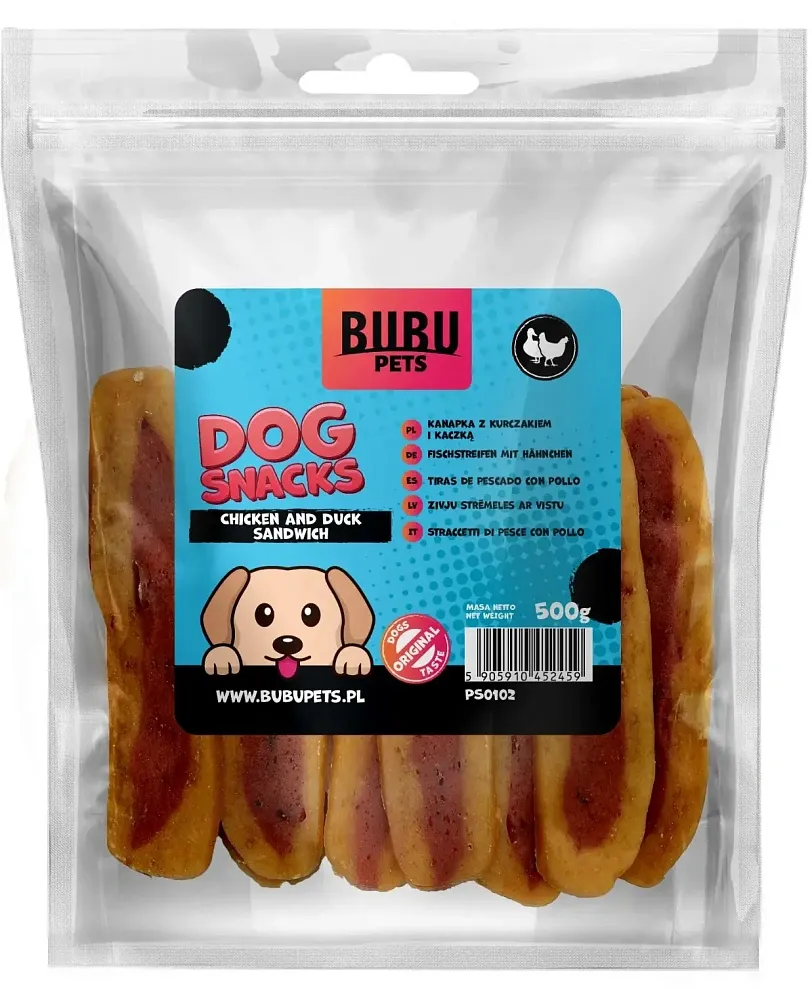 Bubu Pets Сэндвич с курицей и уткой