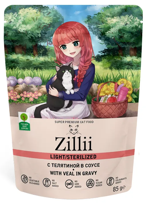 ZILLII Sterilized/Light Cat (Телятина в соусе)