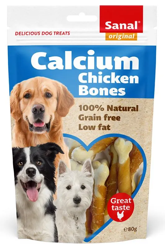 Лакомство "Sanal" Для собак косточки с кальцием