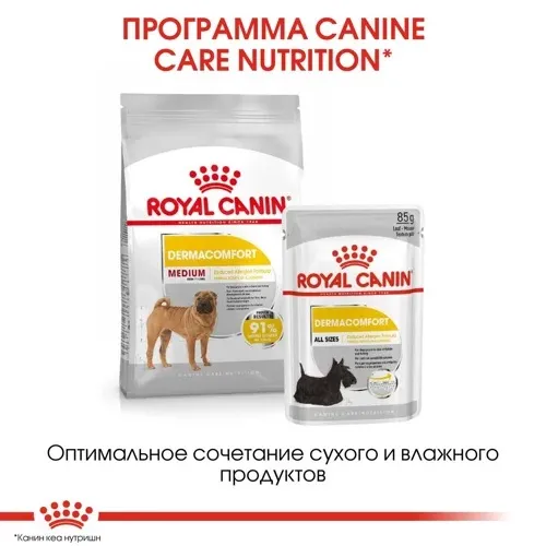 Корм Royal Canin Medium Dermacomfort для собак