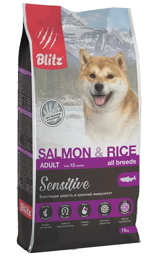 BLITZ Sensitive Adult (Лосось и рис)