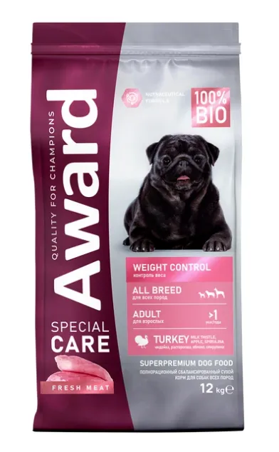 Award Special Care Adult Dog Weight Control (Индейка)
