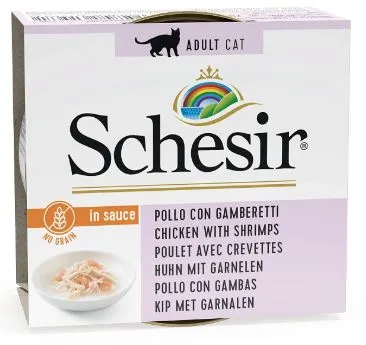 Schesir Chicken Shrimps (Курица и креветки в соусе), 70 г