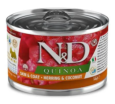Консервы Farmina N&D Quinoa Dog Adult Mini (Сельдь, кокос)