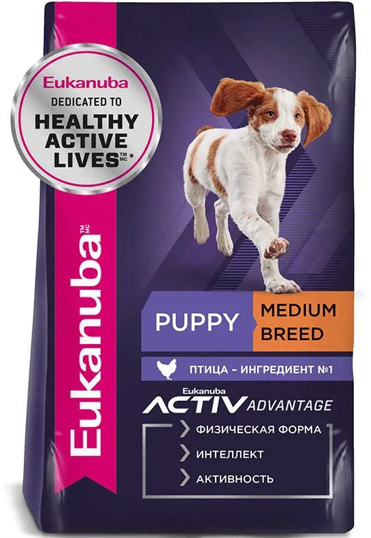 Eukanuba Puppy Medium Breed (Птица)