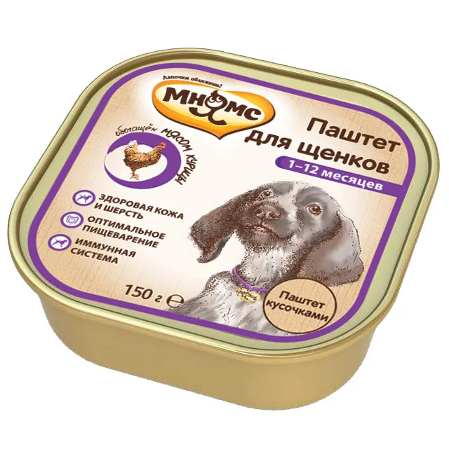 Мнямс Консервы для щенков с курицей, 150 г