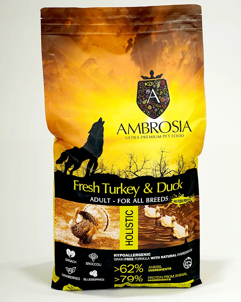 AMBROSIA Adult All Breeds (Индейка, утка)