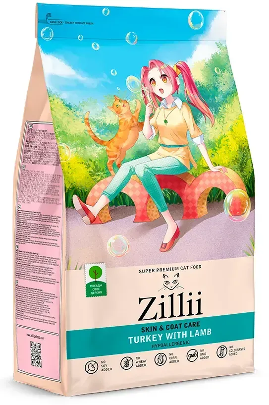 ZILLII Skin & Coat Care (Индейка с ягненком)