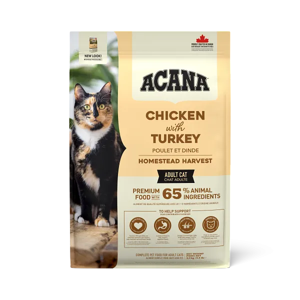 Корм ACANA HOMESTEAD HARVEST Cat (Курица, индейка) для кошек