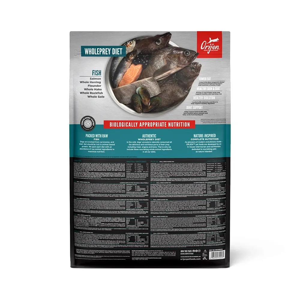 ORIJEN MARINE FISH SMALL BREED