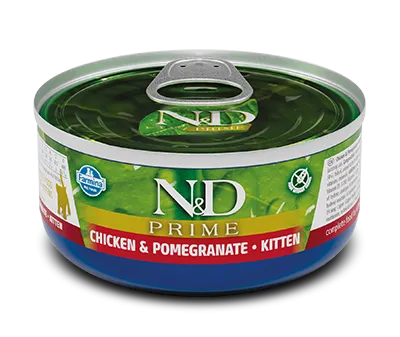 Консервы Farmina N&D Prime Kitten (Курица, гранат)