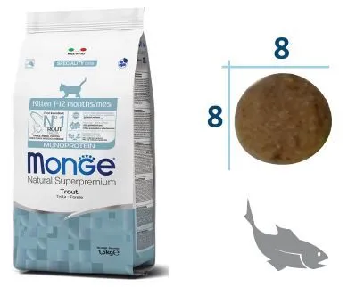 Monge Cat Monoprotein Kitten (Форель)