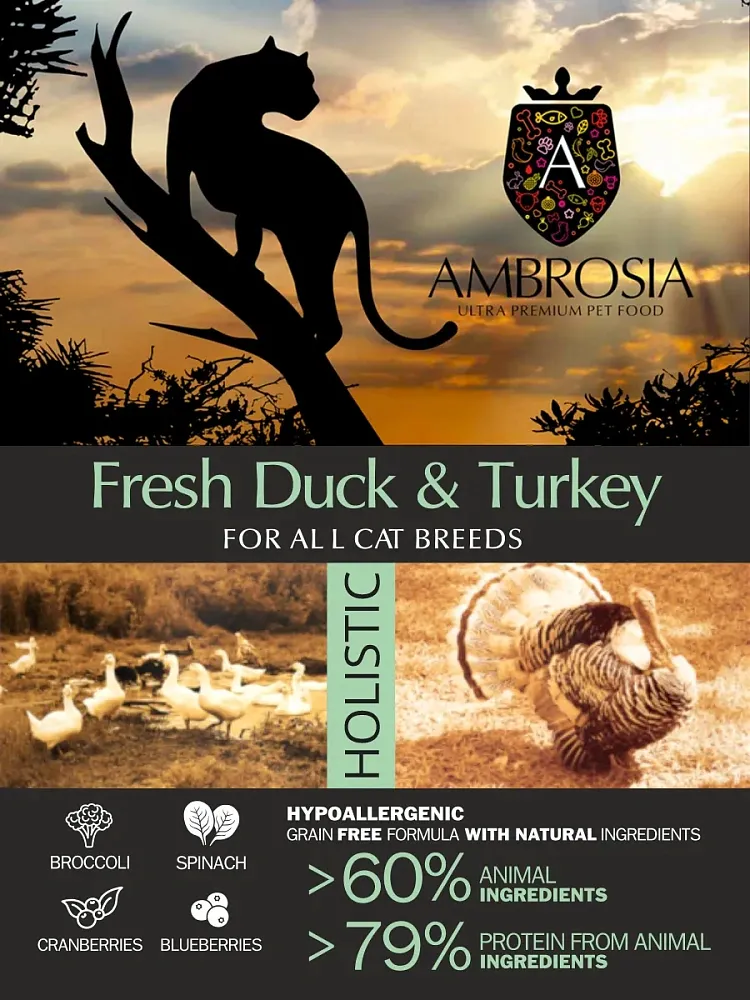 AMBROSIA Sterilized Cat (Утка, индейка)