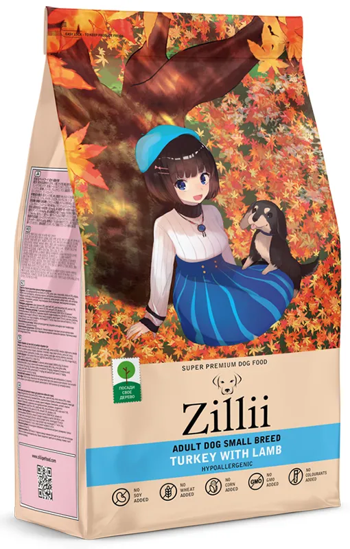 ZILLII Adult Dog Small Breed (Индейка, ягненок)