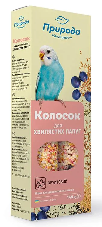 Природа Колосок Фруктовый для волнистых попугаев