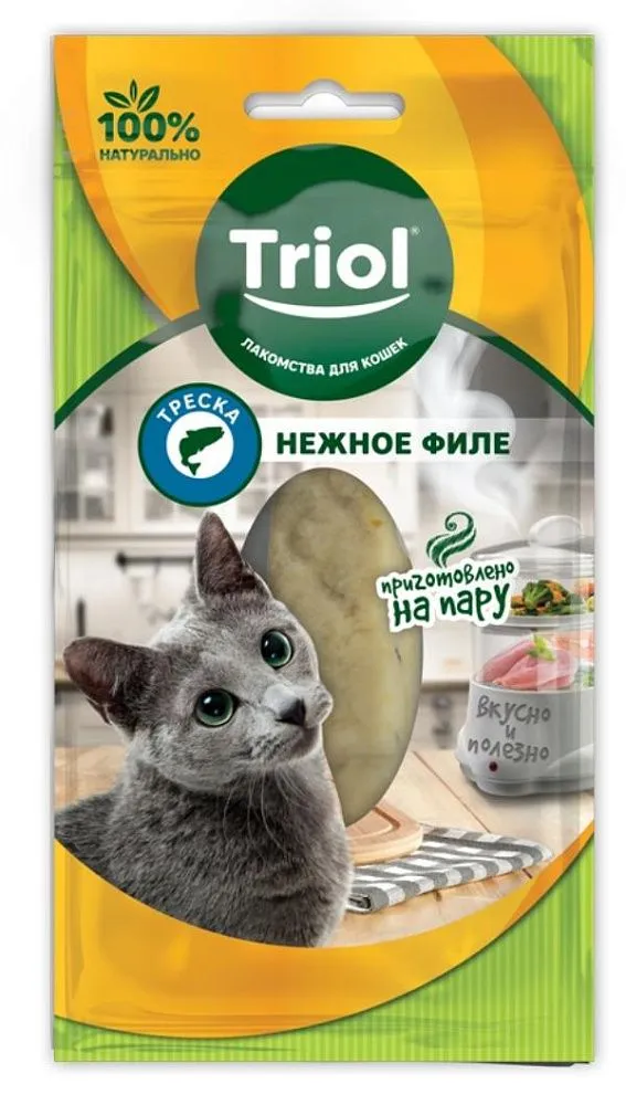 Triol Нежное филе трески для кошек