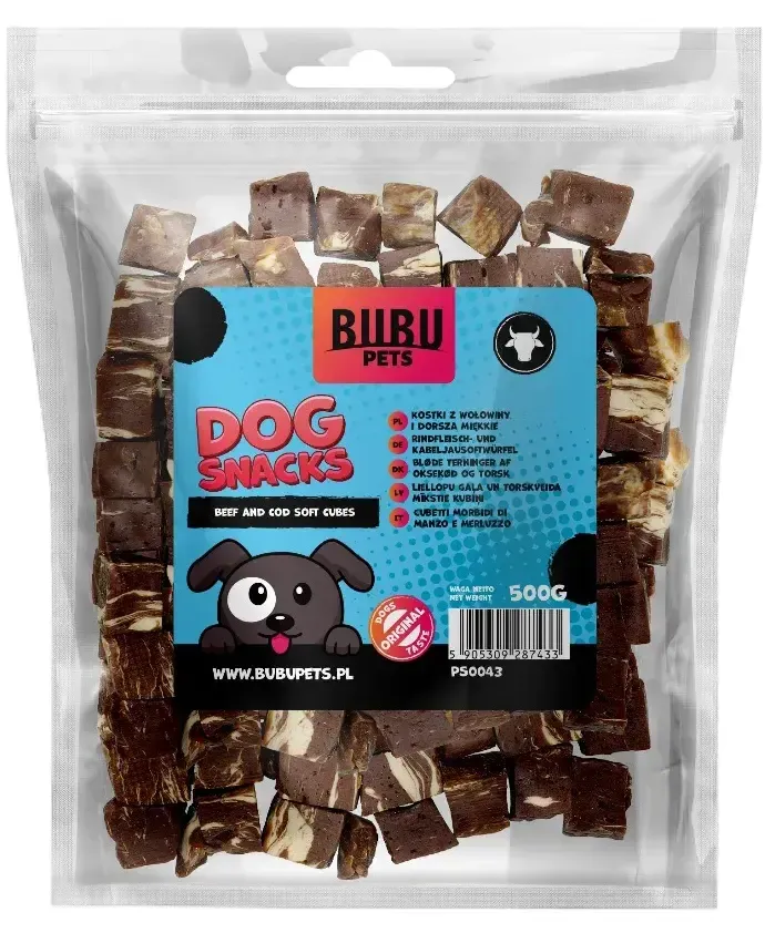 Bubu Pets Косточки из говядины и трески, мягкие