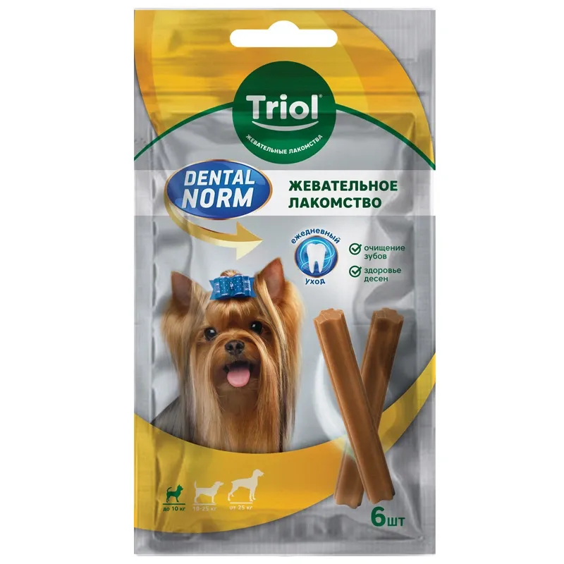 Triol DENTAL NORM Палочки жевательные для собак мелких пород
