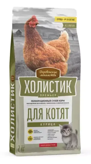 Деревенские лакомства Холистик Премьер для котят (Курица)