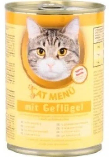 CAT Menu Консервир. корм для кошек (Домашняя птица), 415 г