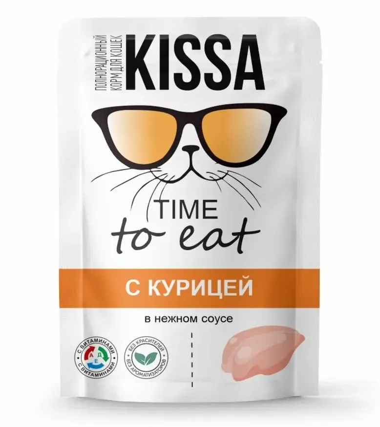 Kissa Пауч для кошек (Курица в соусе)