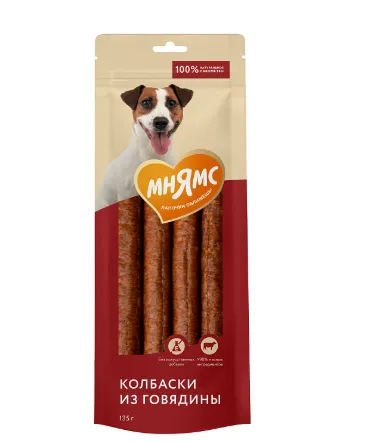 Мнямс Колбаски из говядины для собак