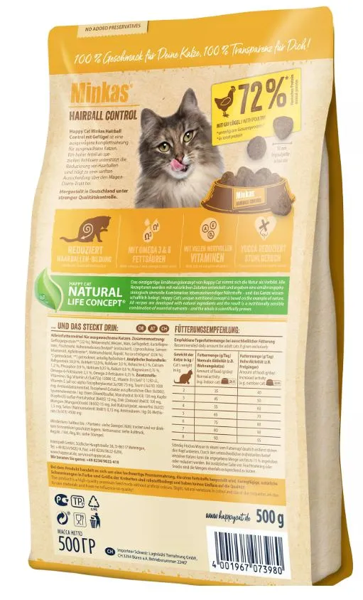 Happy Cat Minkas Hairball Control (Птица)