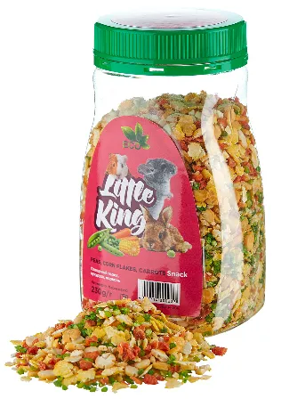 Little King Лакомство (плющеный горох, кукуруза, морковь)