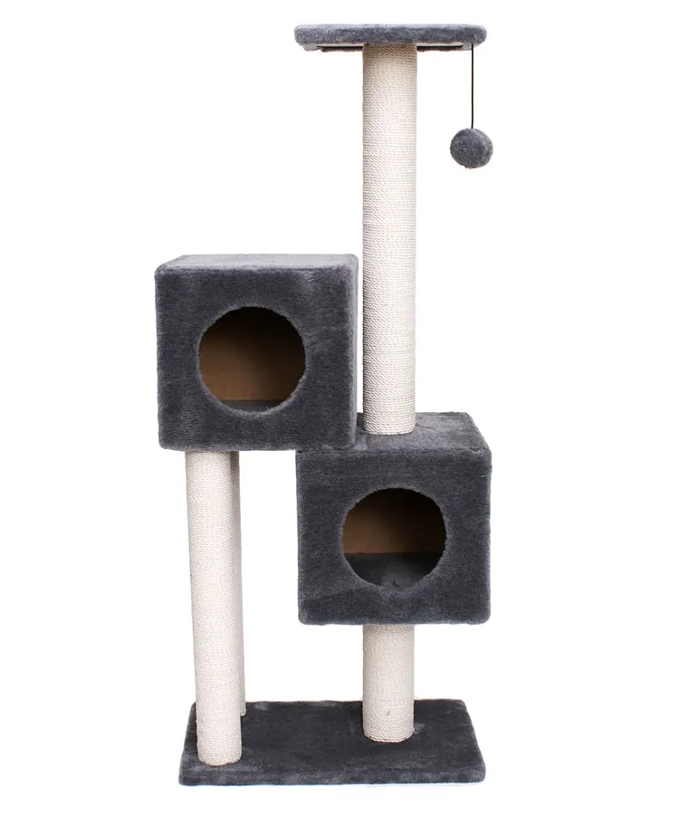 Cat House Комплекс "Двойной домик", 127 см, хлопок