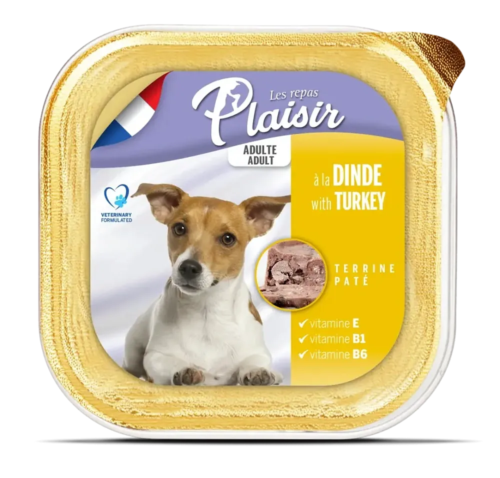 Plaisir Паштет для собак (Индейка)