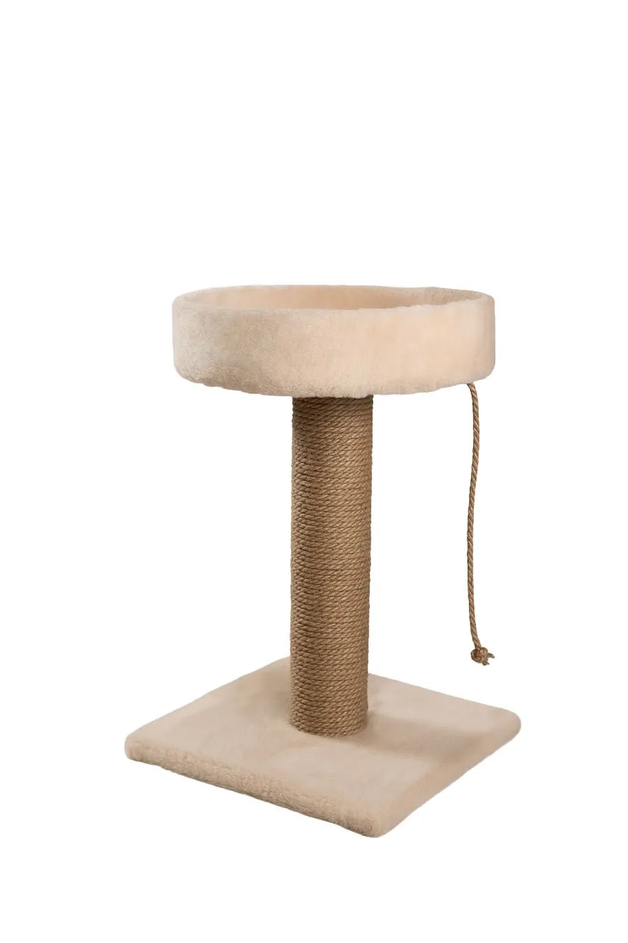 Cat House Когтеточка-лежанка круглая, 55 см, джут Бежевая