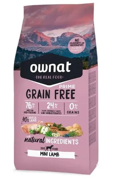 OWNAT Prime Grain Free Adult Mini Dog (Ягненок)