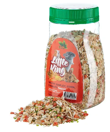 Little King Лакомство (плющеная пшеница, ячмень, морковь)