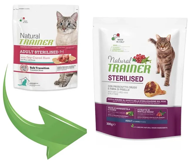 Корм Trainer Natural Adult Sterilised (Ветчина) для кошек