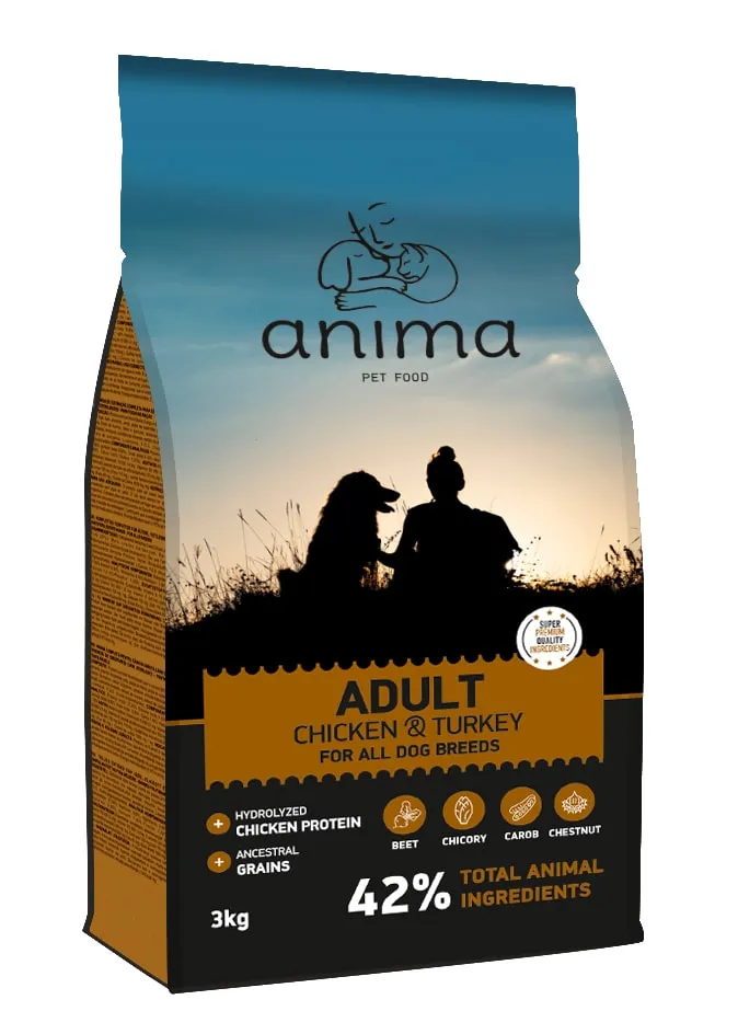 Anima Adult All Breed (Курица, индейка), 3 кг