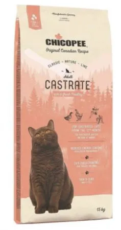 Корм Chicopee CNL Castrate (Птица) для кошек