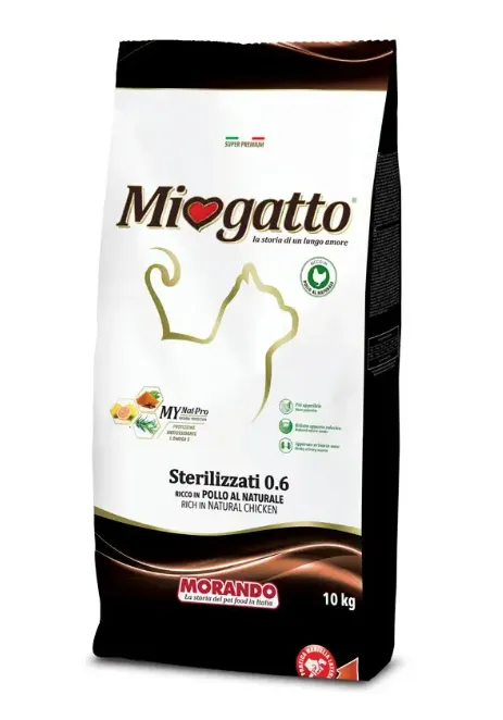 MioGatto Sterilizzati (Курица), 10 кг
