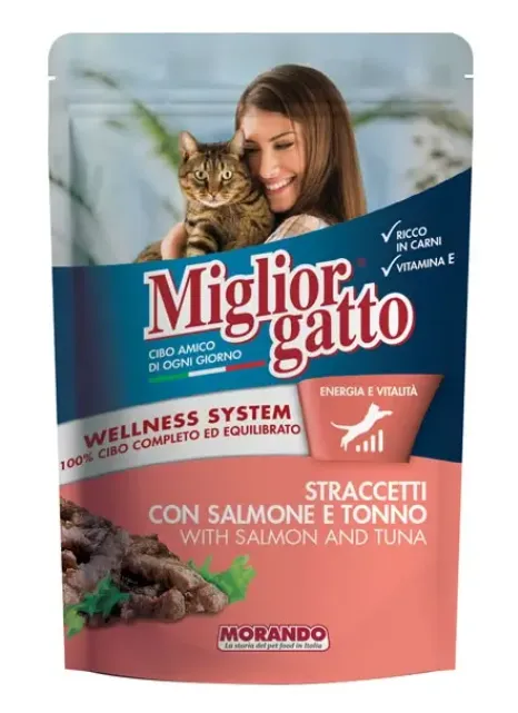 Miglior Gatto Кусочки в соусе (Лосось и тунец)
